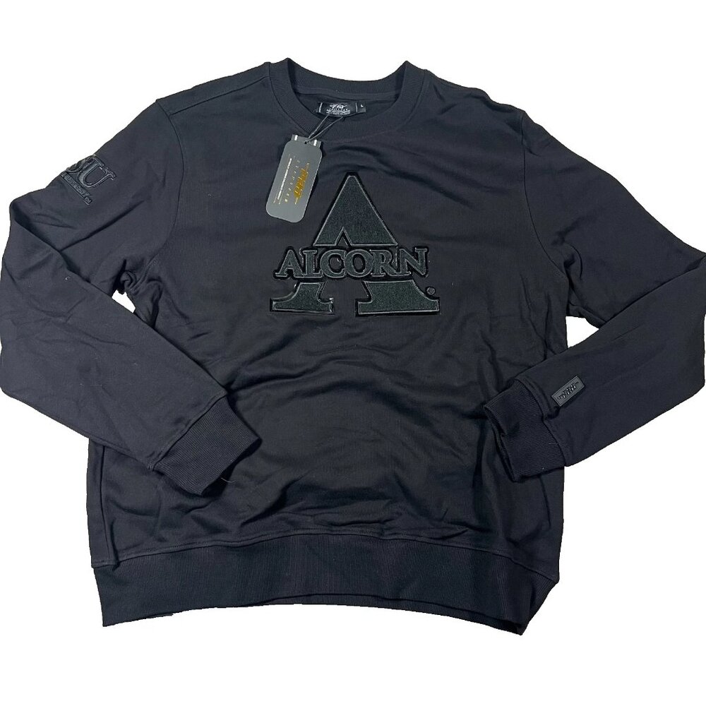 Pro Standard‎ Mens Large Black Alcorn State Braves NCAA Football Sweatshirt NWT